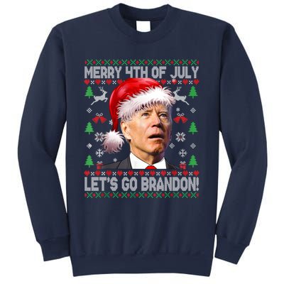 Merry 4th Of July Let's Go Branson Brandon Ugly Sweater Sweatshirt