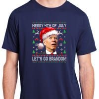 Merry 4th Of July Let's Go Branson Brandon Ugly Sweater Adult ChromaSoft Performance T-Shirt