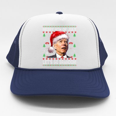 Merry 4th Of July Let's Go Branson Brandon Ugly Sweater Trucker Hat