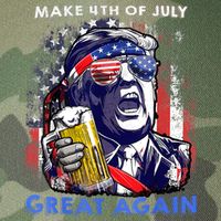 Make 4th Of July Great Again Funny Trump Drinking Beer Legacy Tie Dye Trucker Hat