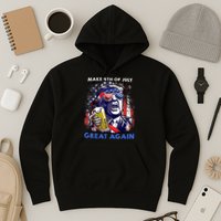 Make 4th Of July Great Again Funny Trump Drinking Beer Hoodie