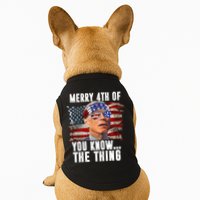 Merry 4th Of You Know The Thing Funny Biden Doggie Tank