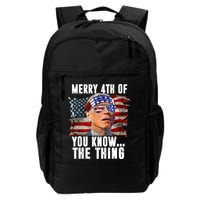 Merry 4th Of You Know The Thing Funny Biden Backpack