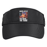 Merry 4th Of You Know The Thing Funny Biden Adult Drive Performance Visor