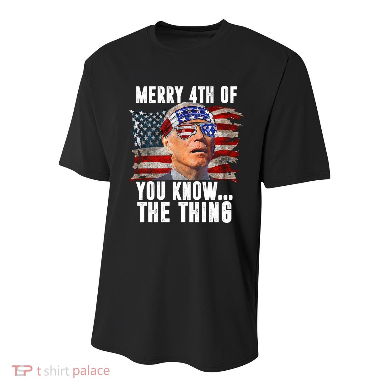 Merry 4th Of You Know The Thing Funny Biden Youth Performance Sprint T-Shirt