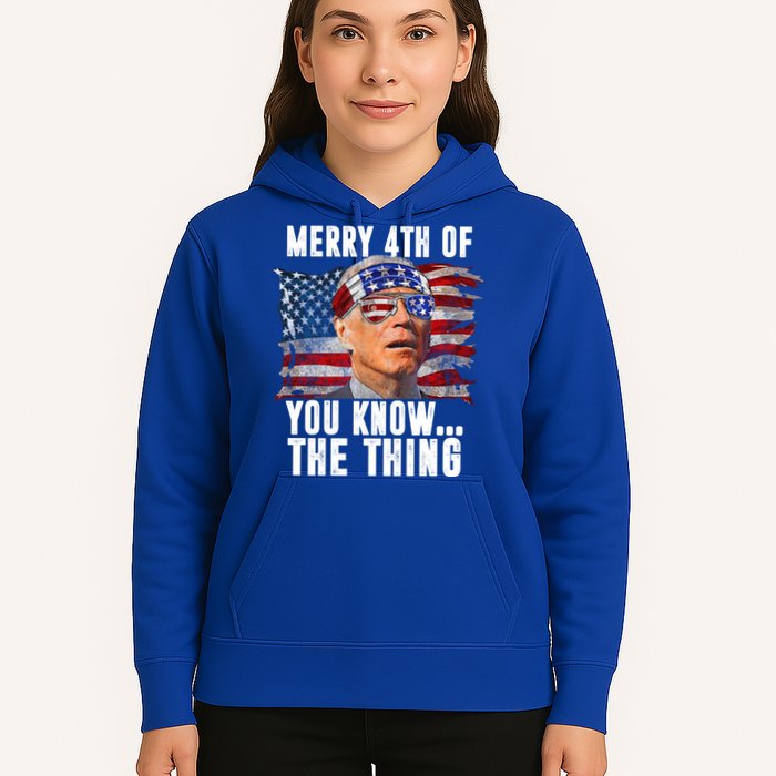Merry 4th Of You Know The Thing Funny Biden Hoodie