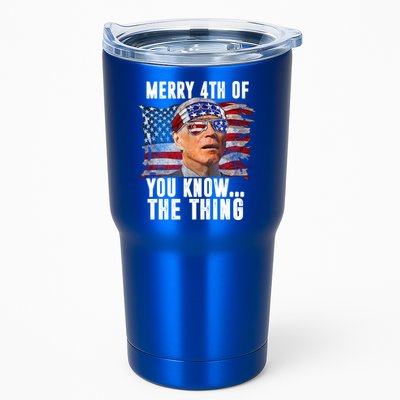 Merry 4th Of You Know The Thing Funny Biden Tumbler