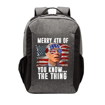 Merry 4th Of You Know The Thing Funny Biden Vector Backpack