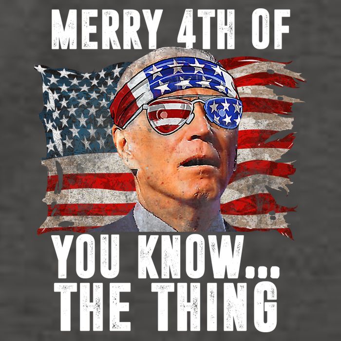 Merry 4th Of You Know The Thing Funny Biden Vector Backpack