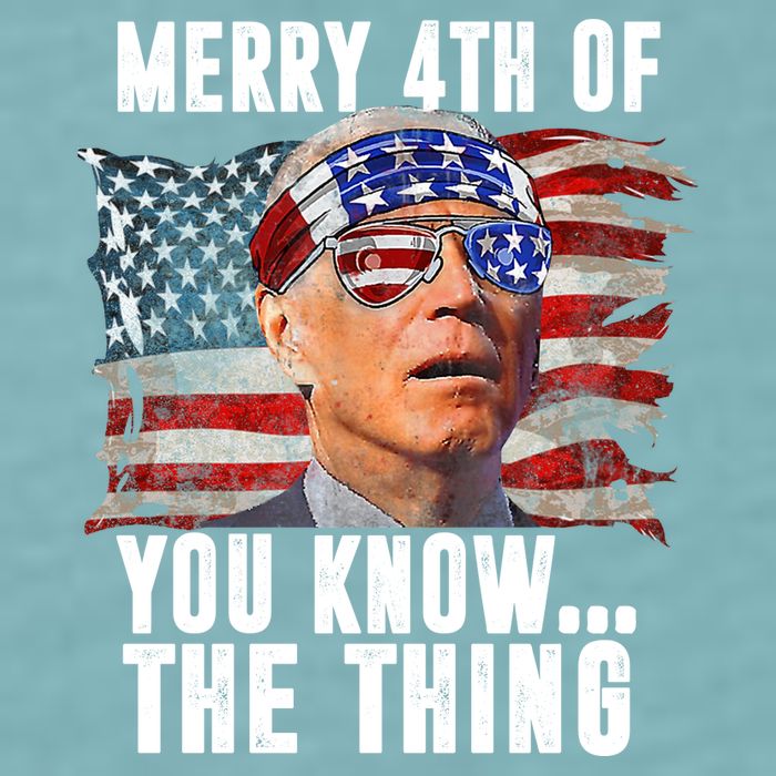 Merry 4th Of You Know The Thing Funny Biden Sueded Cloud Jersey T-Shirt