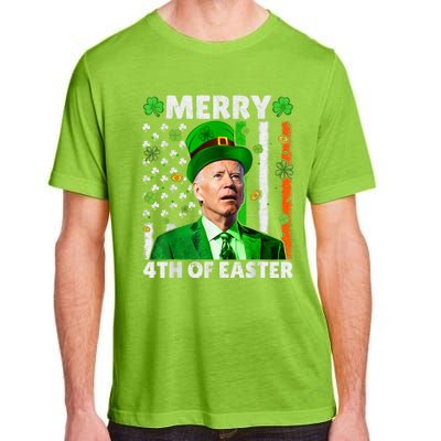 Merry 4th Of St Patricks Day Joe Biden Leprechaun Hat Clover Gift Adult ChromaSoft Performance T-Shirt