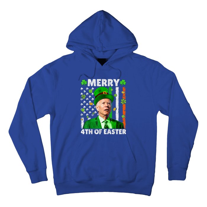 Merry 4th Of St Patricks Day Joe Biden Leprechaun Hat Clover Gift Hoodie