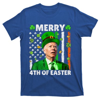 Merry 4th Of St Patricks Day Joe Biden Leprechaun Hat Clover Gift T-Shirt