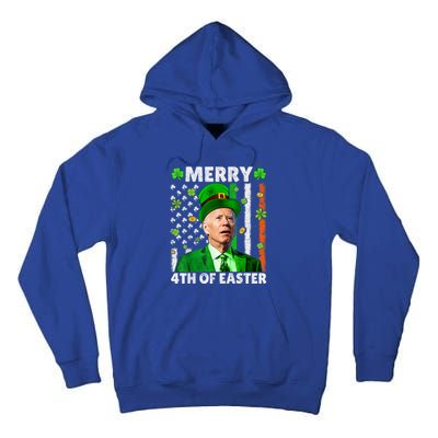 Merry 4th Of St Patricks Day Joe Biden Leprechaun Hat Clover Gift Tall Hoodie