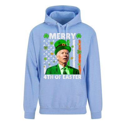 Merry 4th Of St Patricks Day Joe Biden Leprechaun Hat Clover Gift Unisex Surf Hoodie