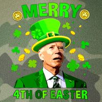 Merry 4th Of St Patricks Day Funny Joe Biden Leprechaun Hat Legacy Tie Dye Trucker Hat
