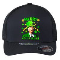 Merry 4th Of St Patricks Day Funny Joe Biden Leprechaun Hat Flexfit Unipanel Trucker Cap