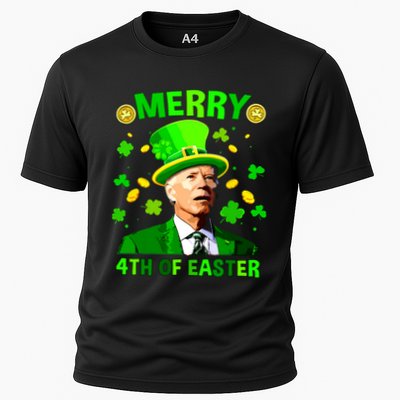 Merry 4th Of St Patricks Day Funny Joe Biden Leprechaun Hat Performance Shirt