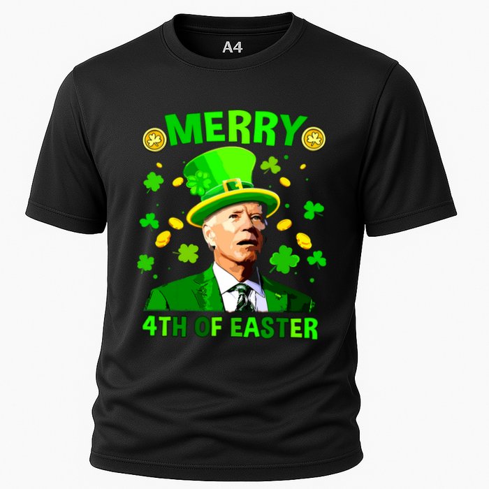 Merry 4th Of St Patricks Day Funny Joe Biden Leprechaun Hat Performance Shirt