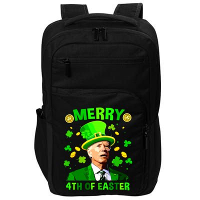 Merry 4th Of St Patricks Day Funny Joe Biden Leprechaun Hat Impact Tech Backpack