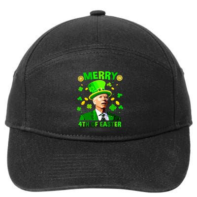 Merry 4th Of St Patricks Day Funny Joe Biden Leprechaun Hat 7-Panel Snapback Hat