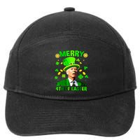 Merry 4th Of St Patricks Day Funny Joe Biden Leprechaun Hat 7-Panel Snapback Hat
