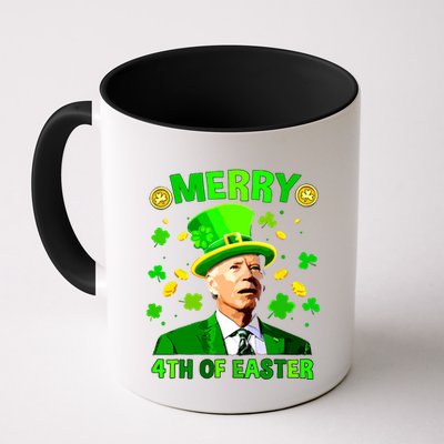 Merry 4th Of St Patricks Day Funny Joe Biden Leprechaun Hat Mug