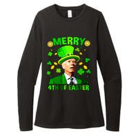 Merry 4th Of St Patricks Day Funny Joe Biden Leprechaun Hat Womens CVC Long Sleeve Shirt