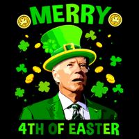 Merry 4th Of St Patricks Day Funny Joe Biden Leprechaun Hat 16 in Basic Backpack