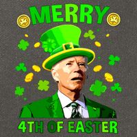 Merry 4th Of St Patricks Day Funny Joe Biden Leprechaun Hat Cotton Canvas Backpack