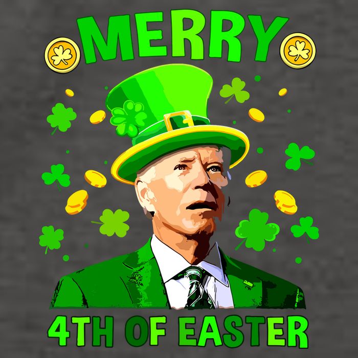 Merry 4th Of St Patricks Day Funny Joe Biden Leprechaun Hat Vector Backpack