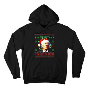 Merry 4th Of Easter Santa Joe Biden Ugly Xmas Sweater  Hoodie