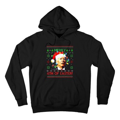 Merry 4th Of Easter Santa Joe Biden Ugly Xmas Sweater  Hoodie