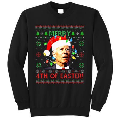 Merry 4th Of Easter Santa Joe Biden Ugly Xmas Sweater  Sweatshirt