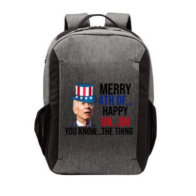 Merry 4th You Know The Thing Funny Confused Joe Biden Vector Backpack