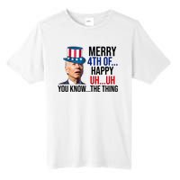 Merry 4th You Know The Thing Funny Confused Joe Biden Tall Fusion ChromaSoft Performance T-Shirt