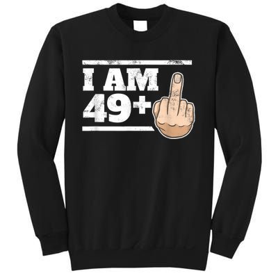 Milestone 50th Birthday - Gag Bday Joke Gift Idea: 49+1 Sweatshirt