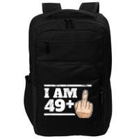 Milestone 50th Birthday - Gag Bday Joke Gift Idea: 49+1 Impact Tech Backpack