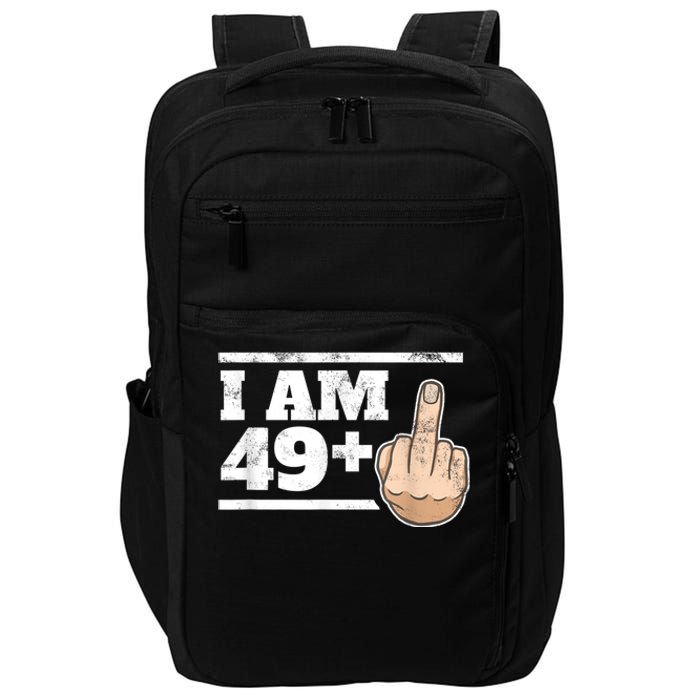 Milestone 50th Birthday - Gag Bday Joke Gift Idea: 49+1 Impact Tech Backpack