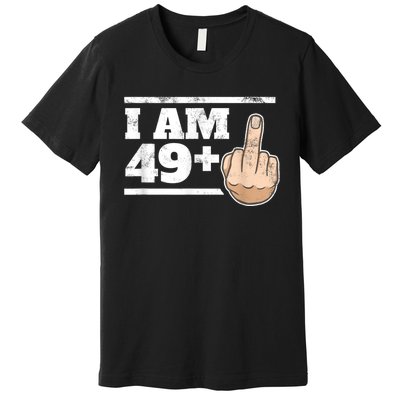 Milestone 50th Birthday - Gag Bday Joke Gift Idea: 49+1 Premium T-Shirt