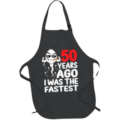 Mens 50th Birthday Gag Dress 50 Years Ago I Was The Fastest Funny Apron