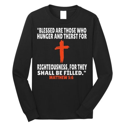 Matthew 56 Bible Verses Scripture Long Sleeve Shirt