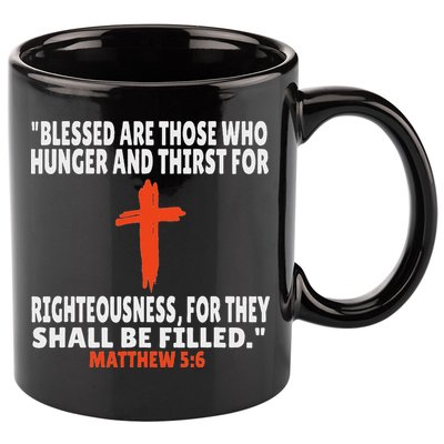 Matthew 56 Bible Verses Scripture 11oz C Handle Ceramic Mug