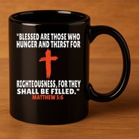 Matthew 56 Bible Verses Scripture 11oz C Handle Ceramic Mug