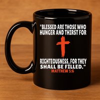 Matthew 56 Bible Verses Scripture 11oz C Handle Ceramic Mug