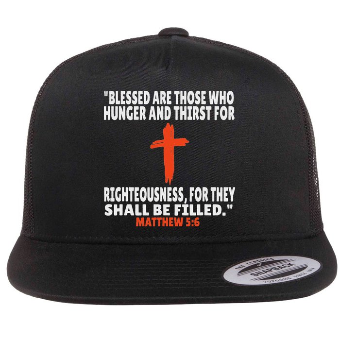 Matthew 56 Bible Verses Scripture Flat Bill Trucker Hat