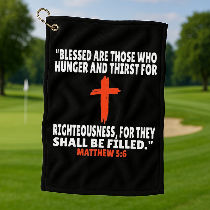Matthew 56 Bible Verses Scripture Golf Towel