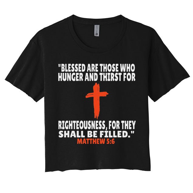 Matthew 56 Bible Verses Scripture Crop Top