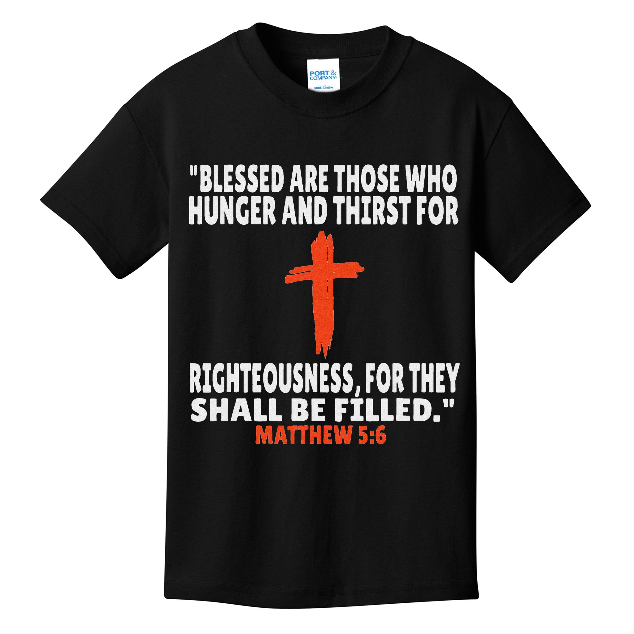 Matthew 56 Bible Verses Scripture Kids T-Shirt
