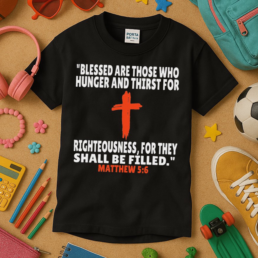 Matthew 56 Bible Verses Scripture Kids T-Shirt